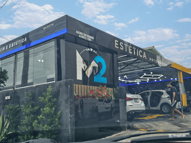 Fachada da M2 Estética Automotiva